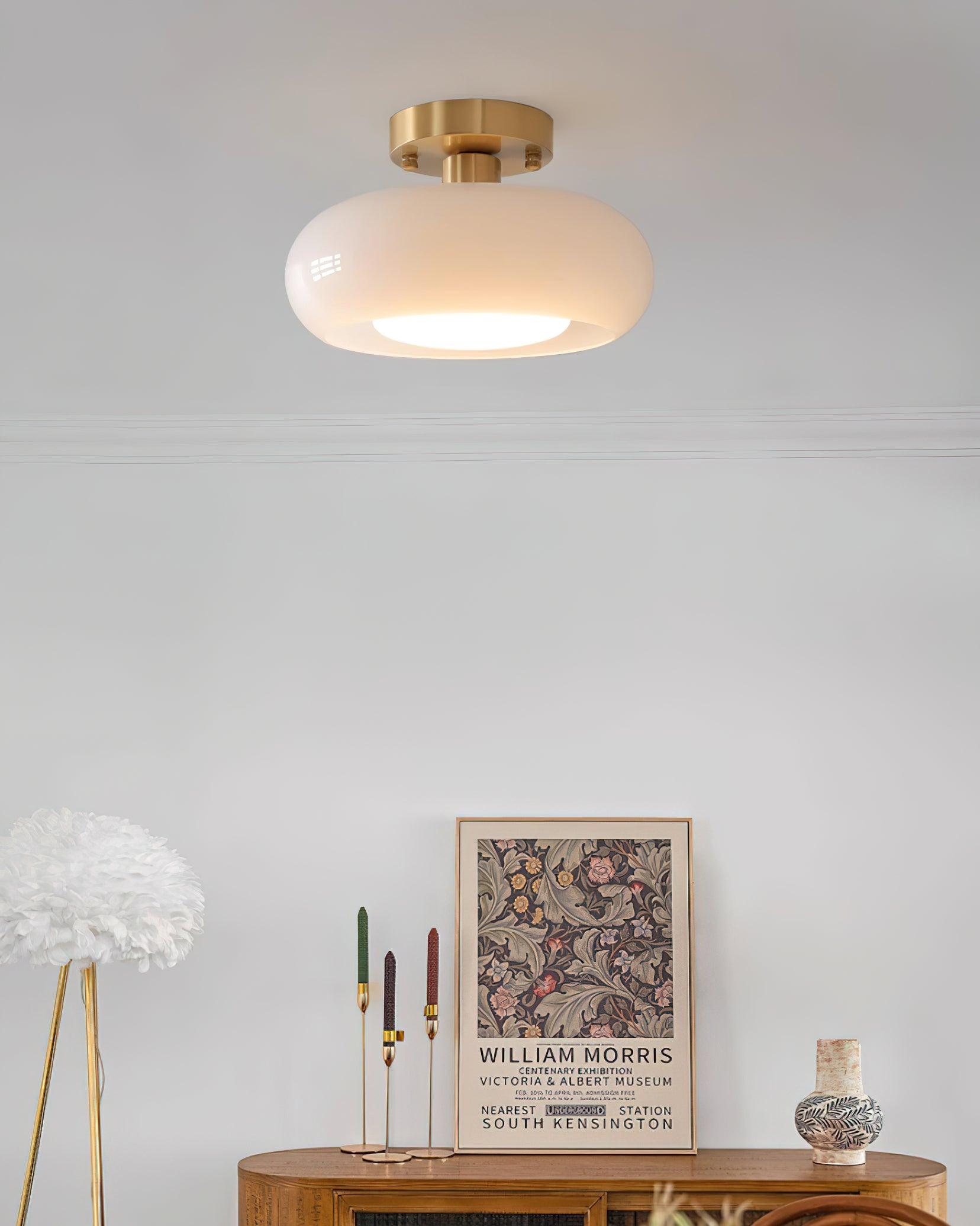 Aveline Plafonnier en Verre Moderne