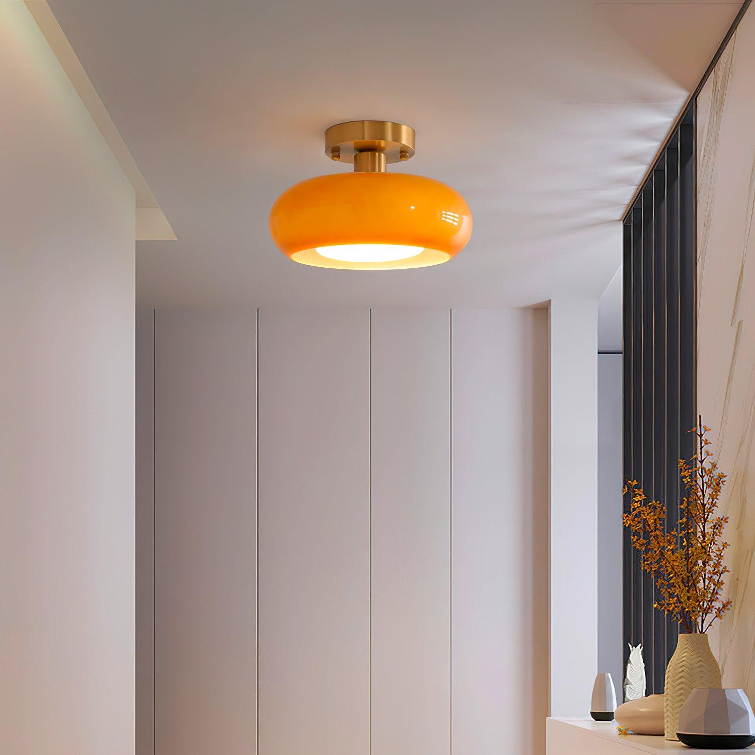 Aveline Plafonnier en Verre Moderne