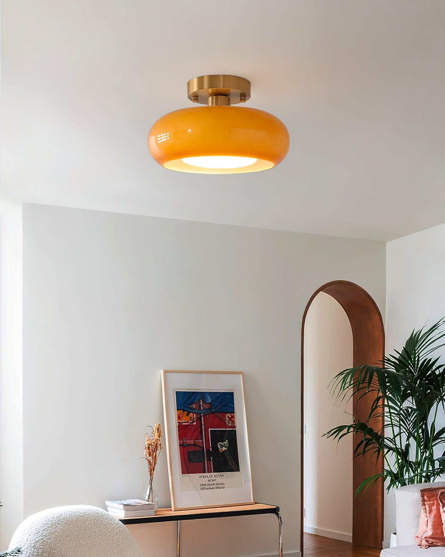 Aveline Plafonnier en Verre Moderne