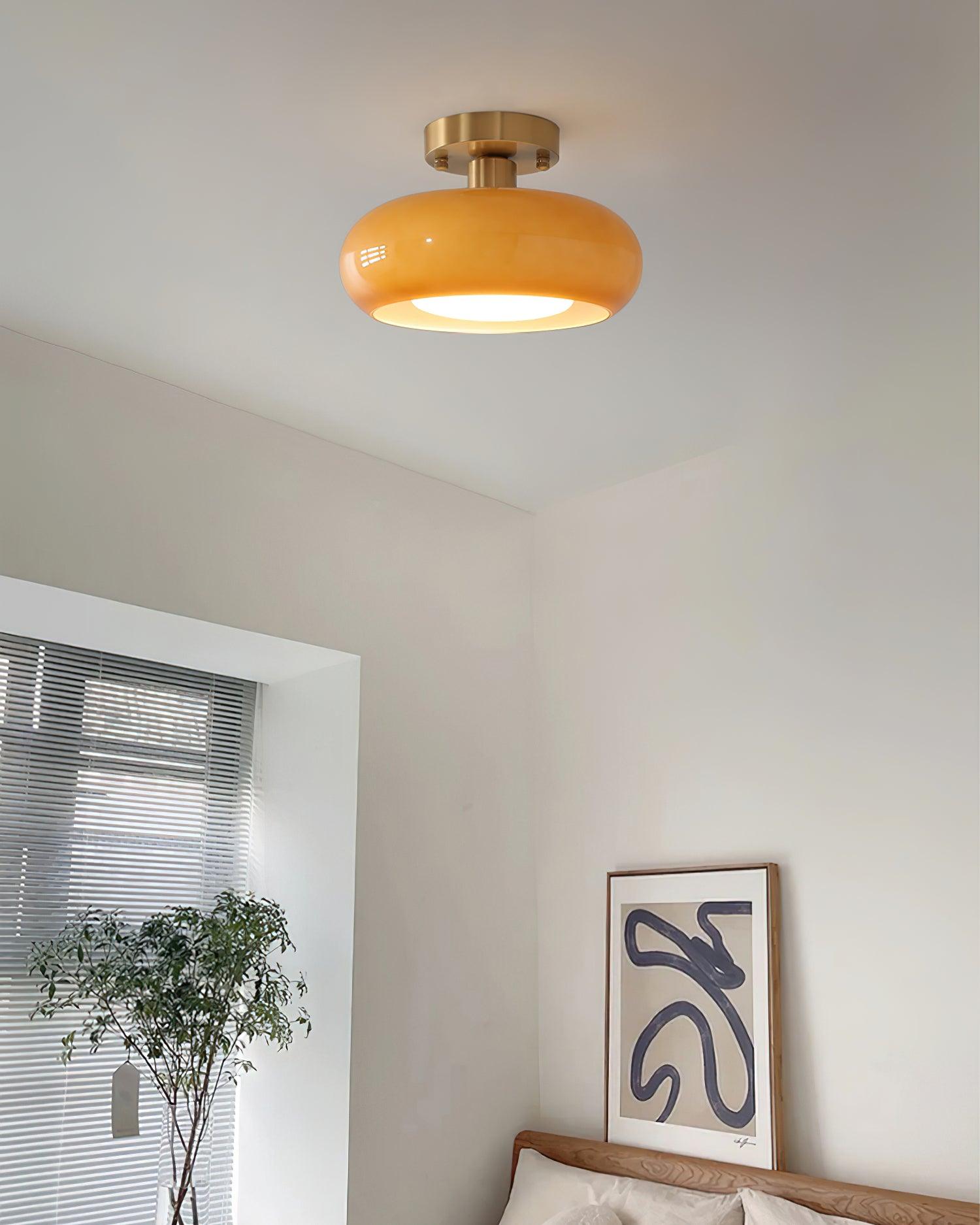 Aveline Plafonnier en Verre Moderne