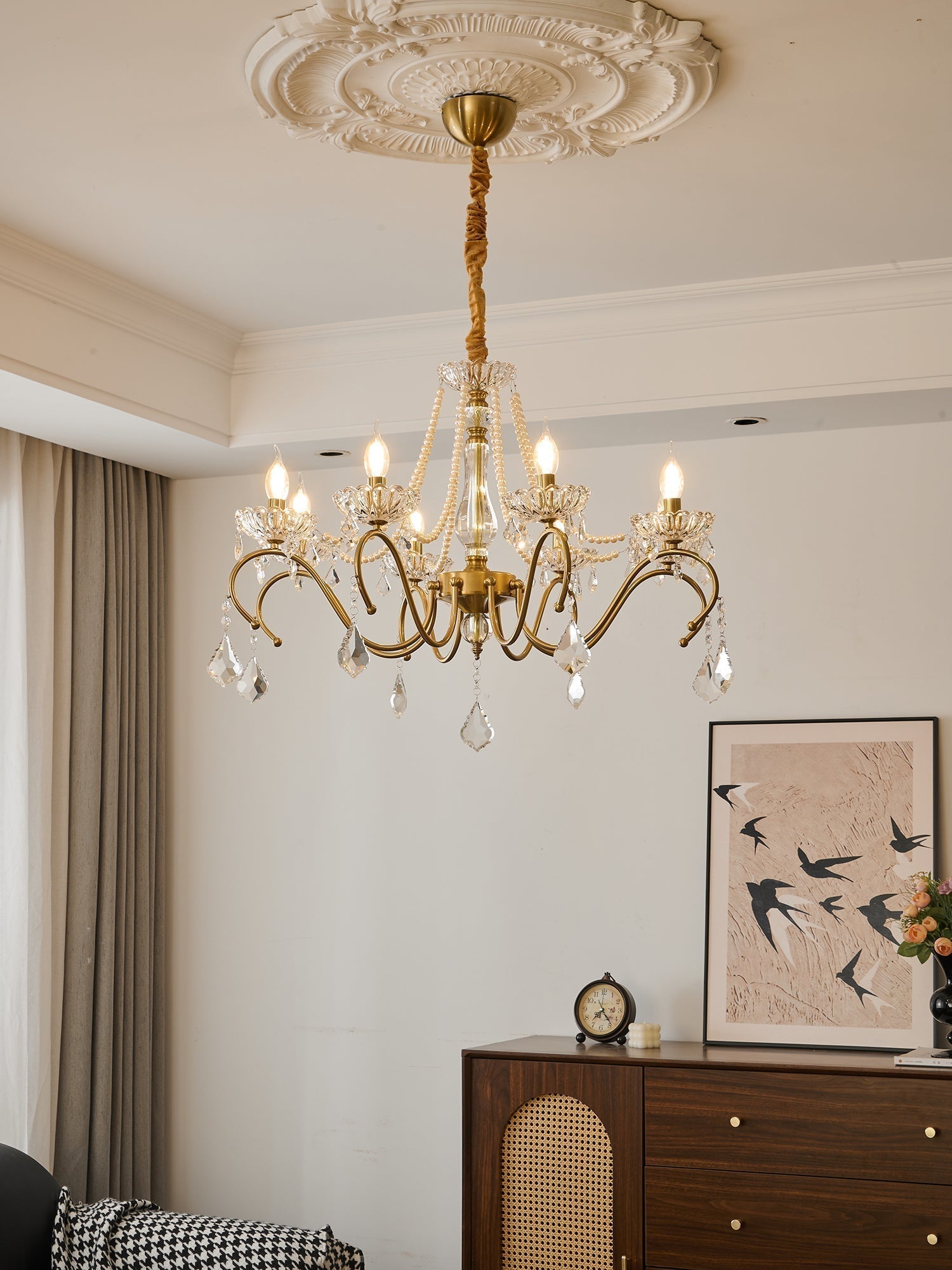 Vavenus Lustre Postmoderne de Luxe en Cristal Artistique