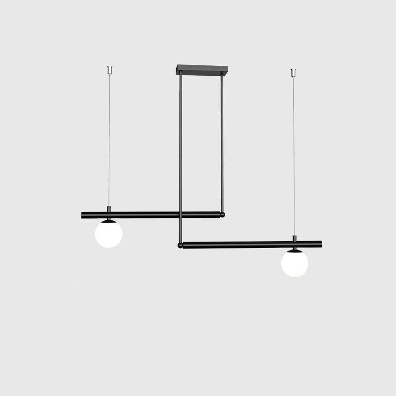 Solara Suspension en laiton linéaire satellite minimaliste