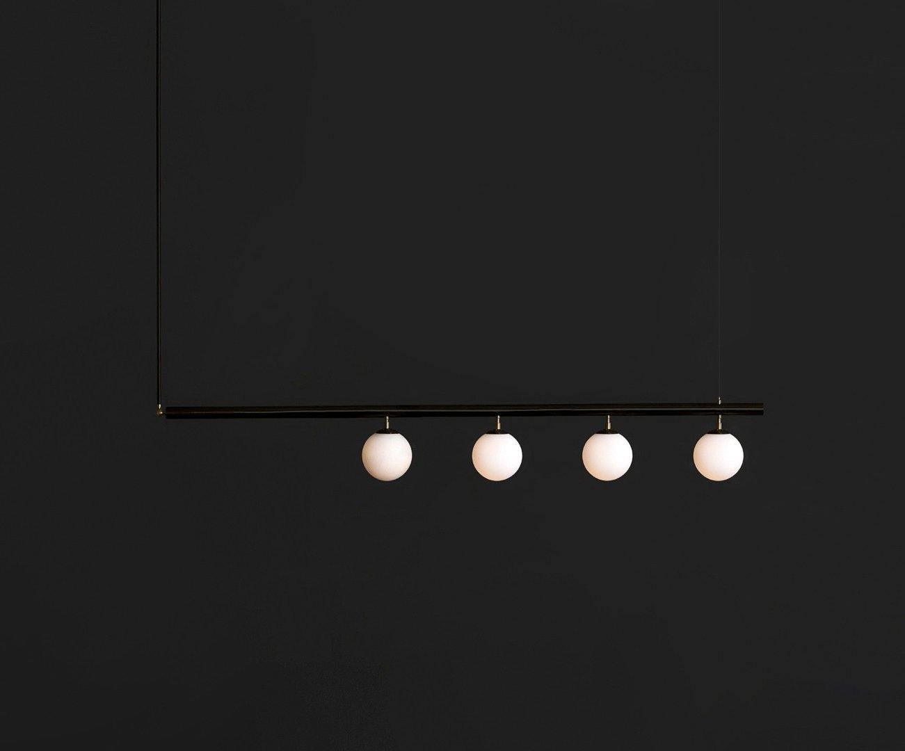 Solara Suspension en laiton linéaire satellite minimaliste