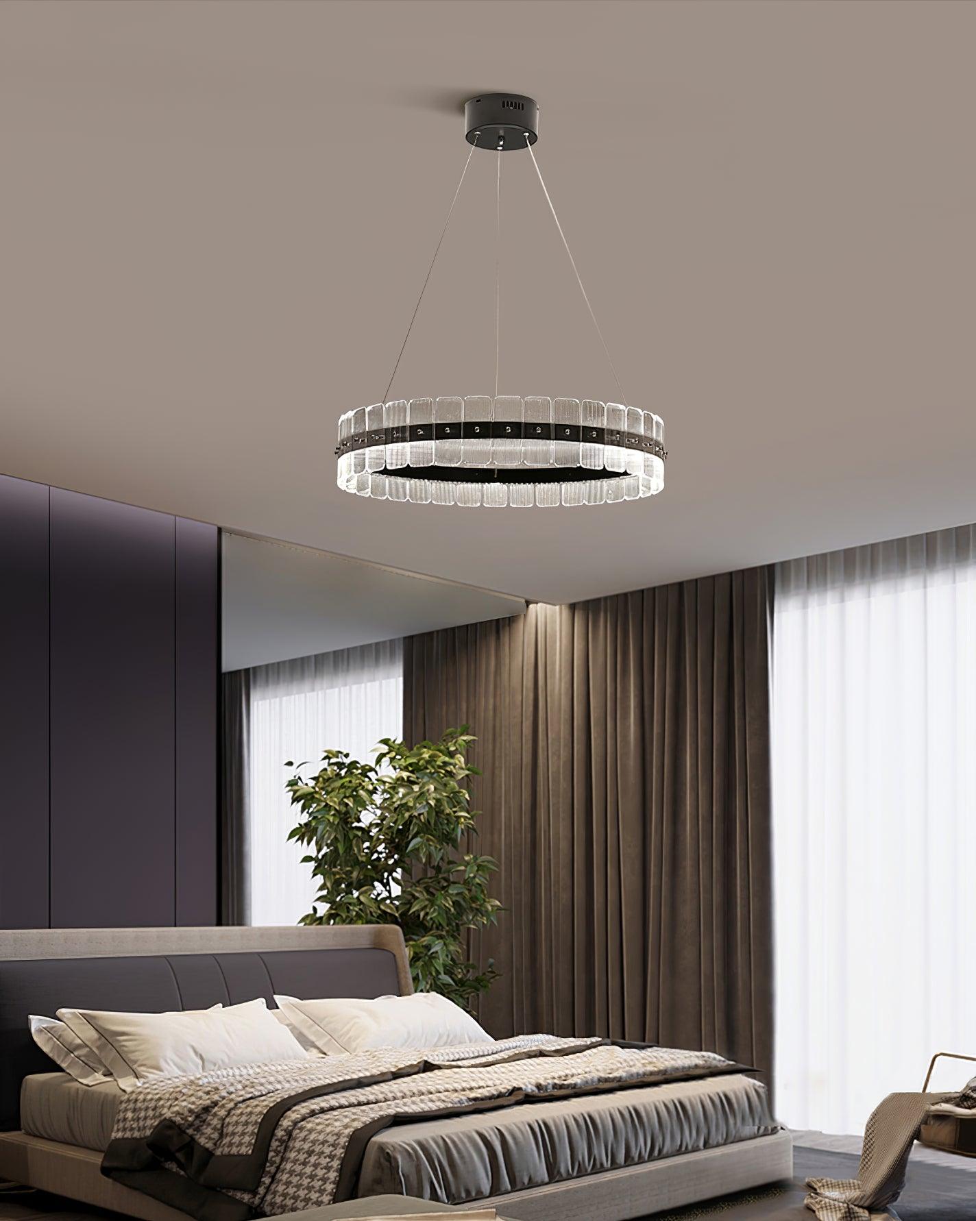 Lustra Lustre Saturno LED avec Blocs Acryliques