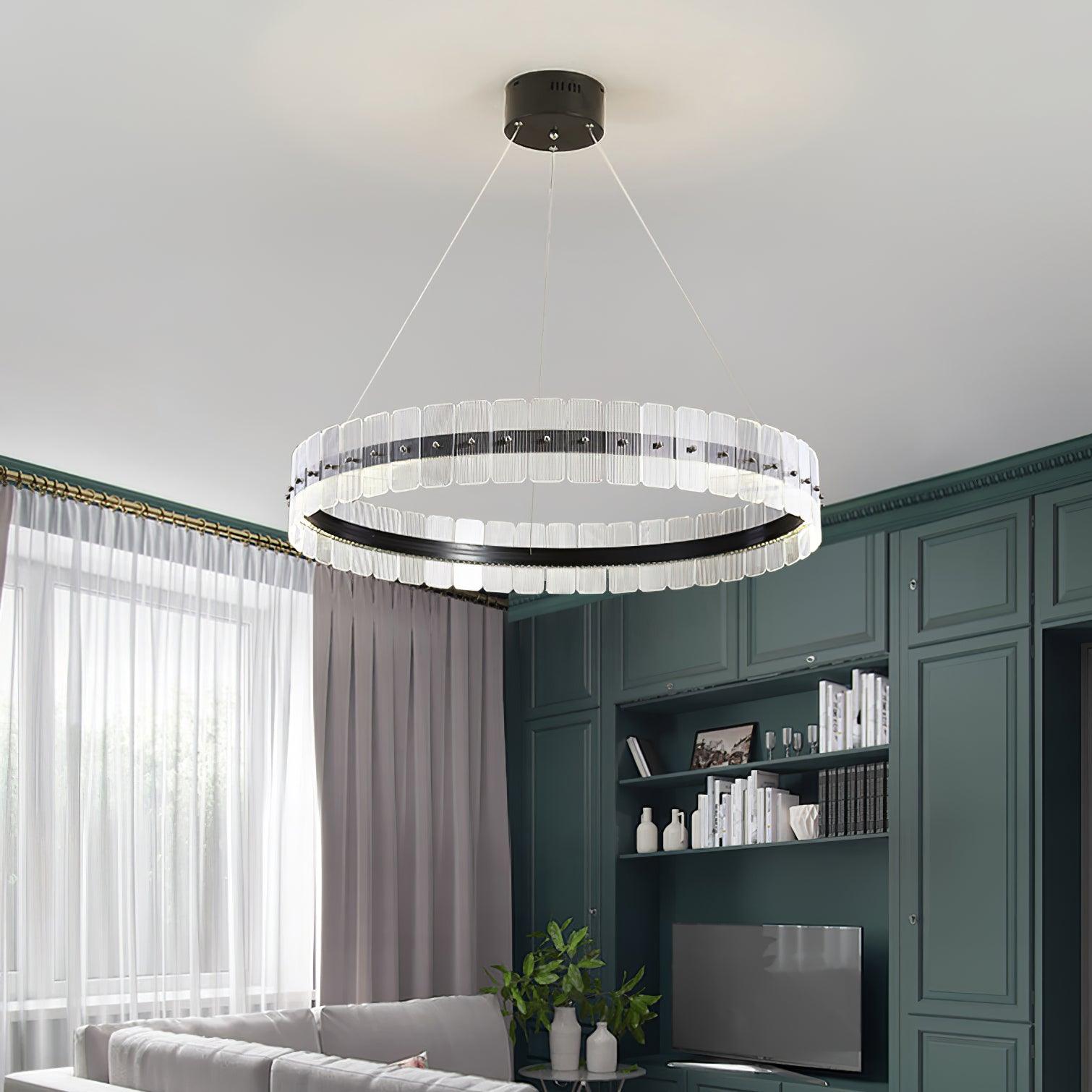 Lustra Lustre Saturno LED avec Blocs Acryliques