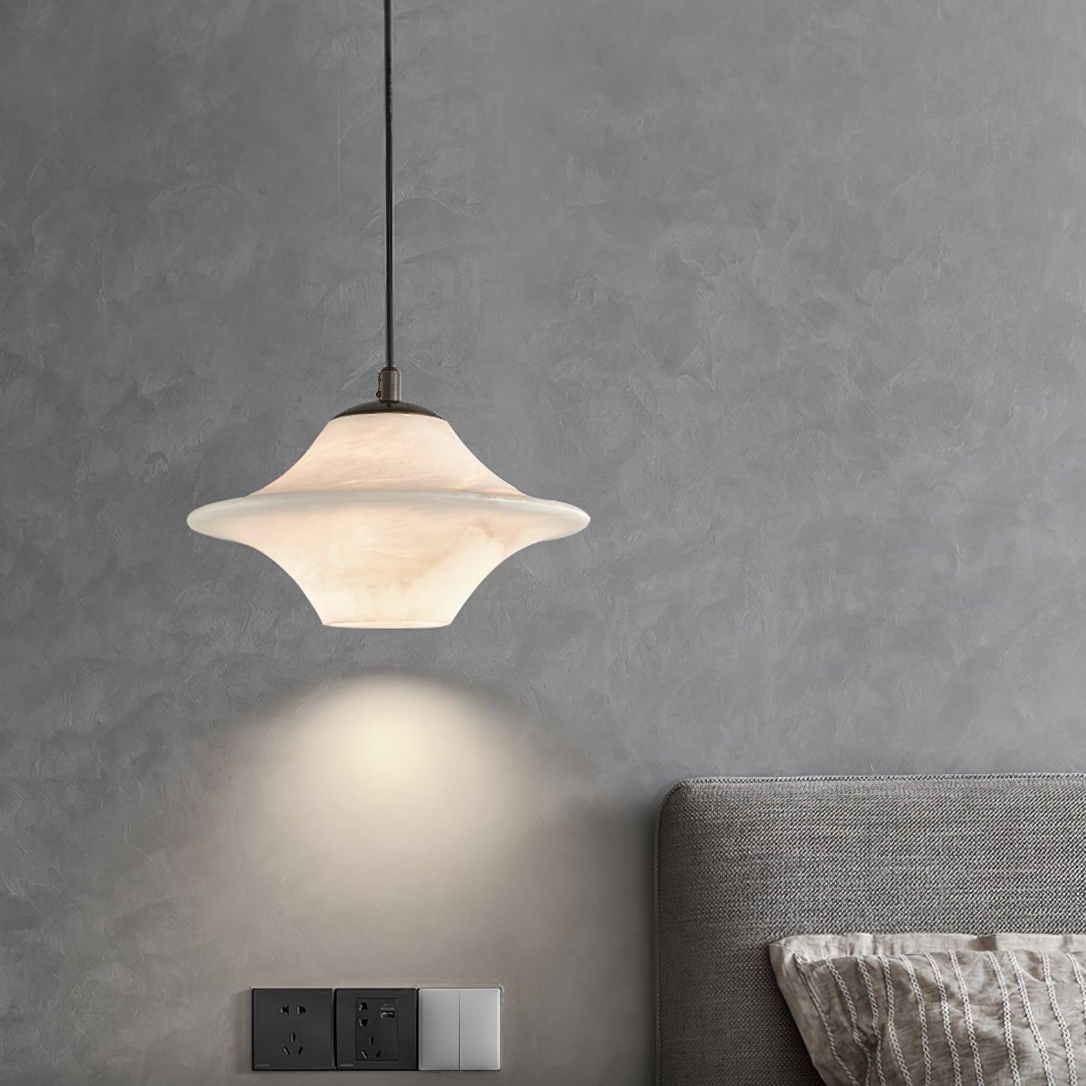 Elvina Suspension Moderne en Albâtre