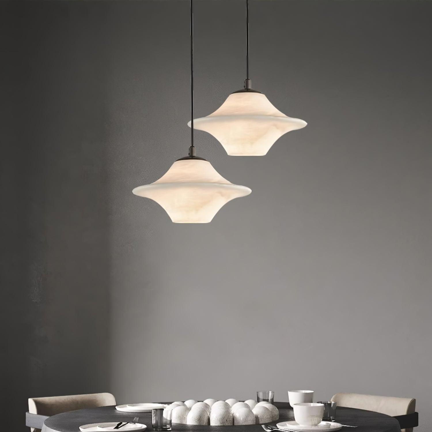 Elvina Suspension Moderne en Albâtre