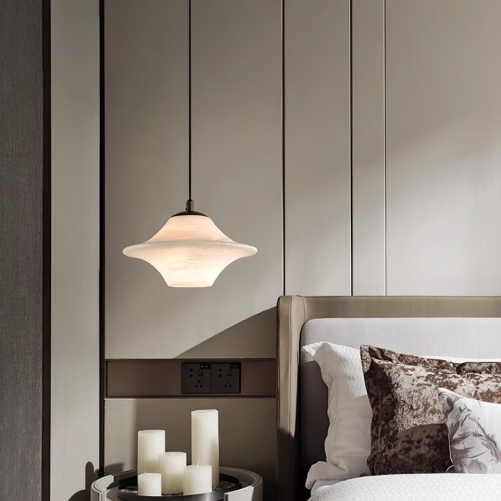Elvina Suspension Moderne en Albâtre