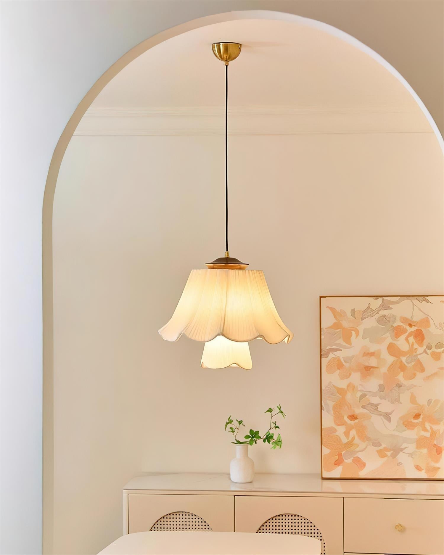 Bella Suspension Minimaliste en Tissu