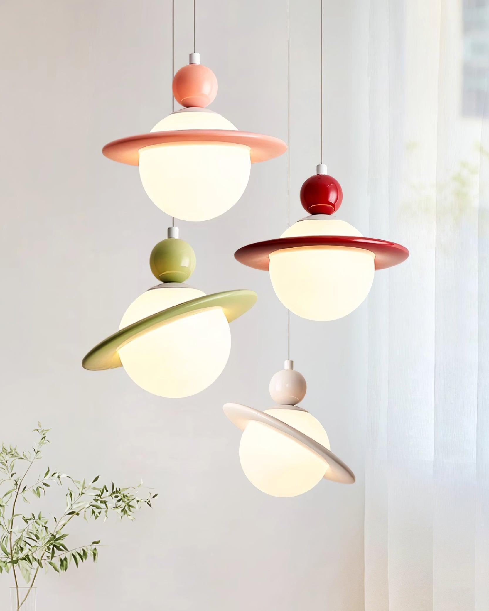 Savie Lampe Suspendue Disque Ajustable Céleste