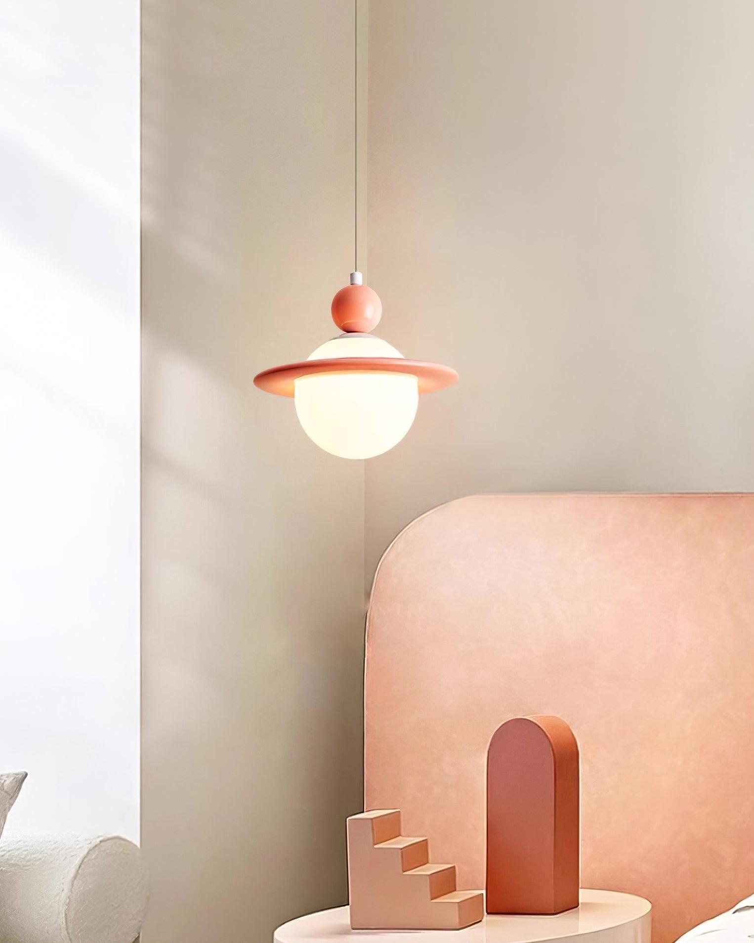Savie Lampe Suspendue Disque Ajustable Céleste