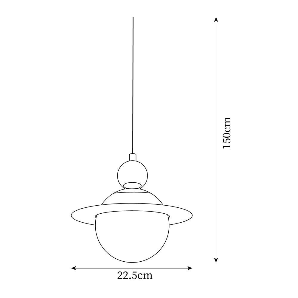 Savie Lampe Suspendue Disque Ajustable Céleste