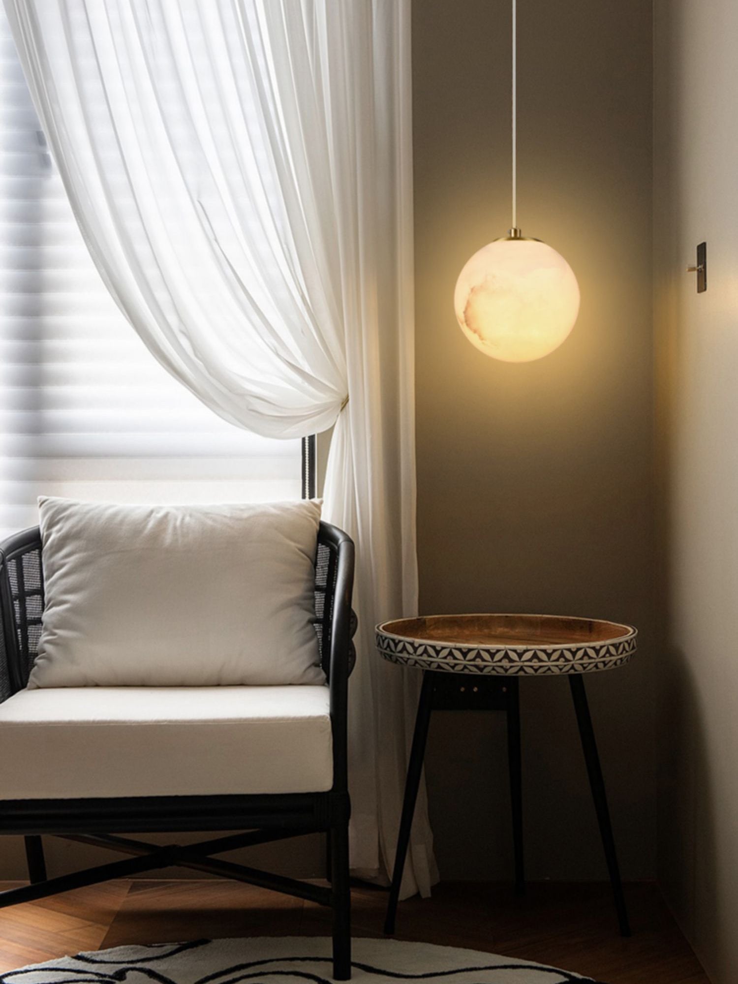 Uphaara Suspension en Albâtre Moderne Minimaliste