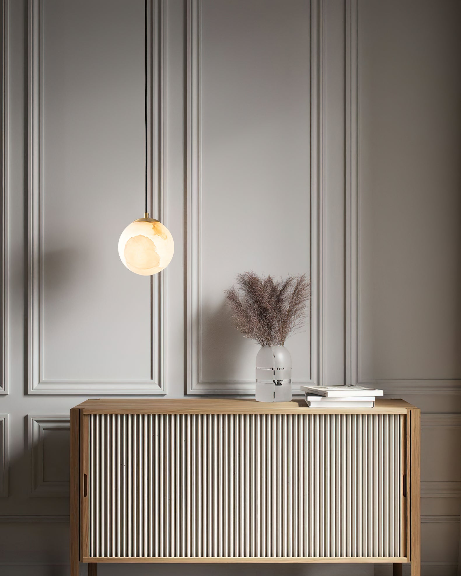 Uphaara Suspension en Albâtre Moderne Minimaliste