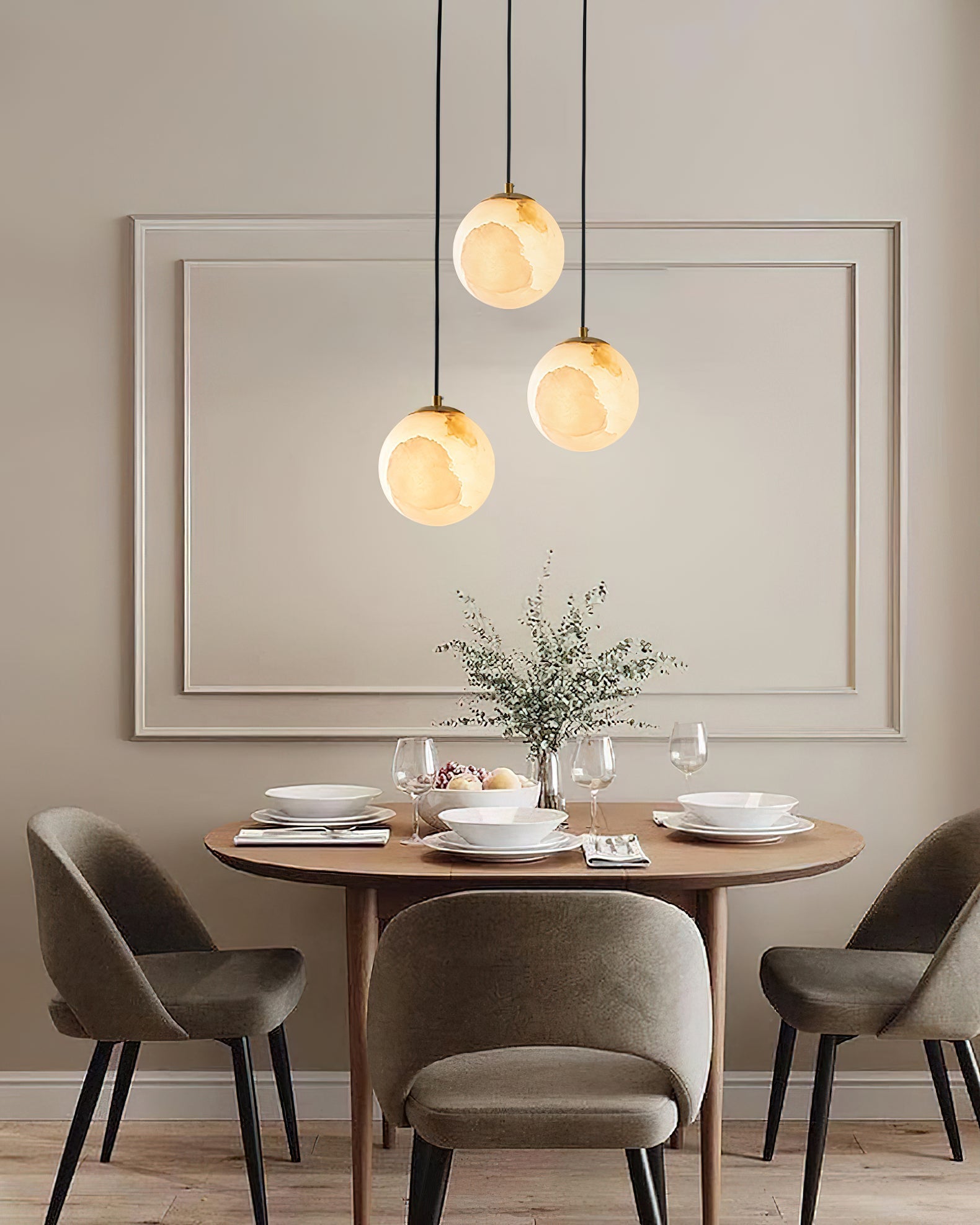 Uphaara Suspension en Albâtre Moderne Minimaliste