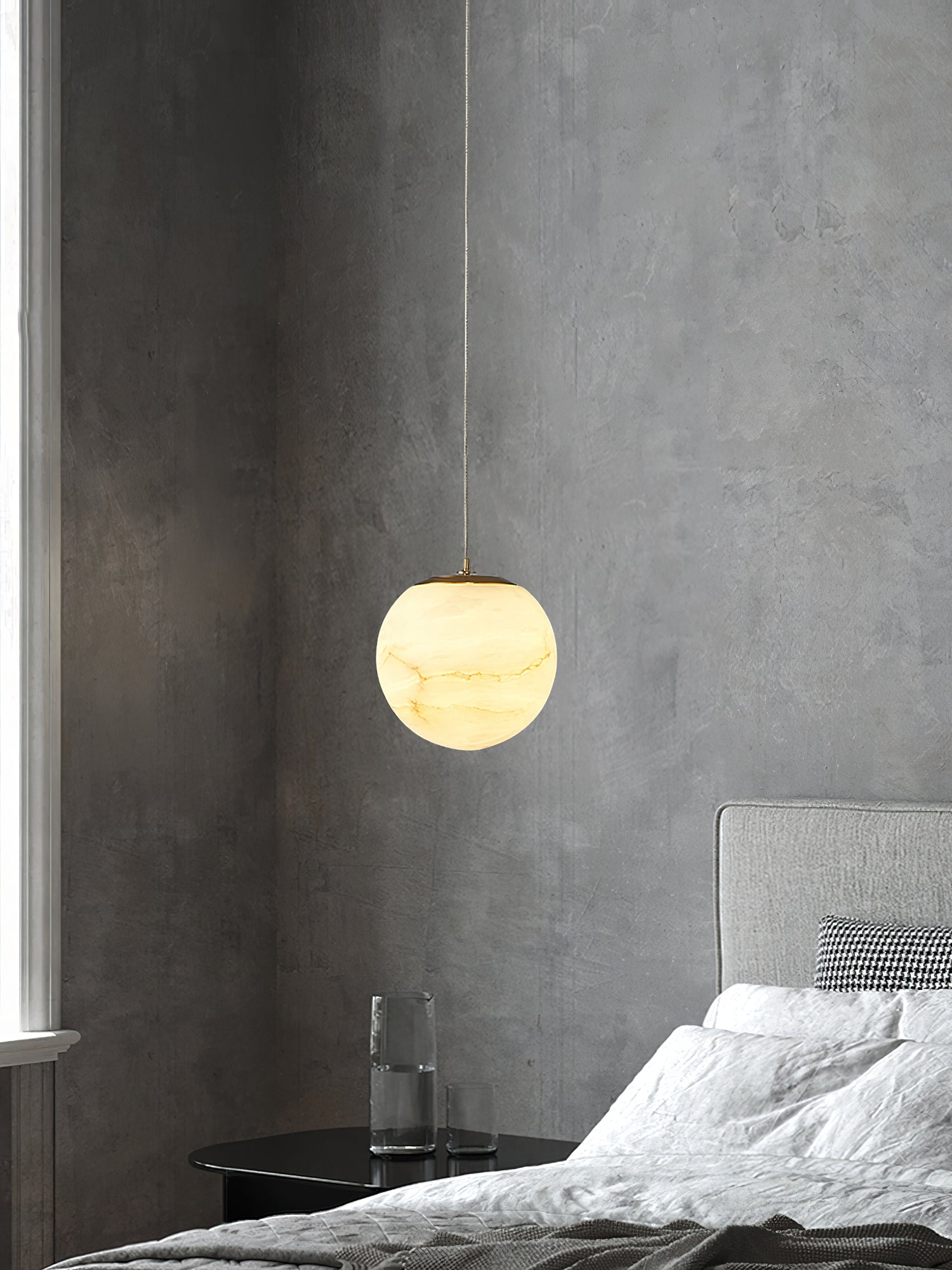 Uphaara Suspension en Albâtre Moderne Minimaliste
