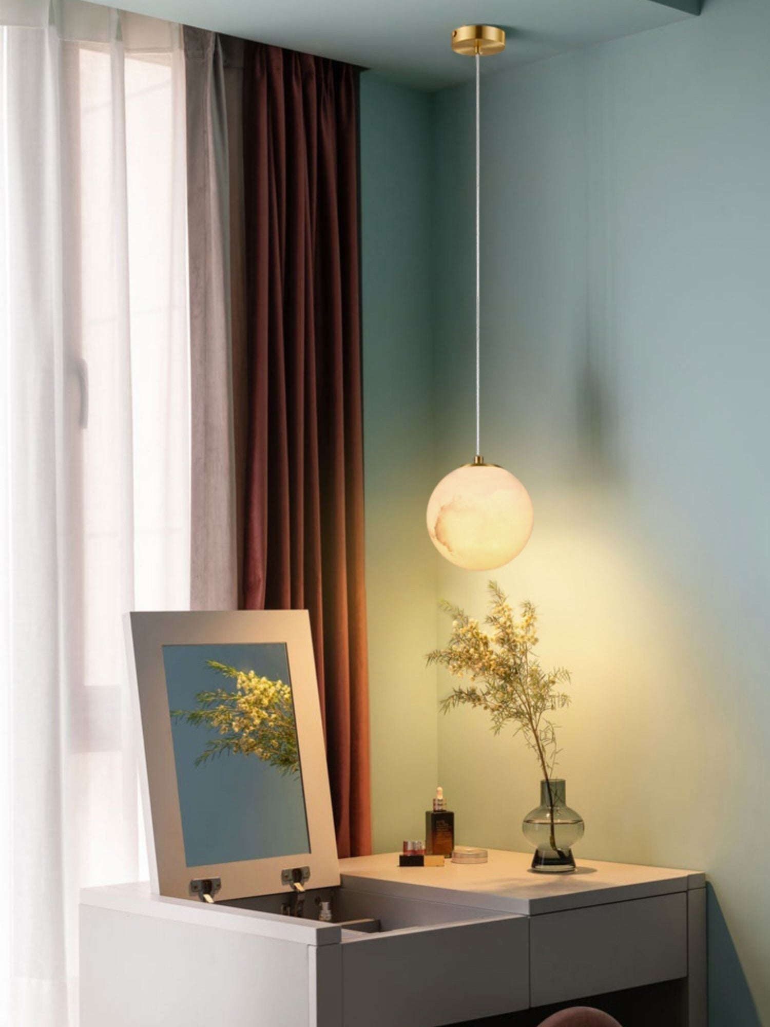 Uphaara Suspension en Albâtre Moderne Minimaliste
