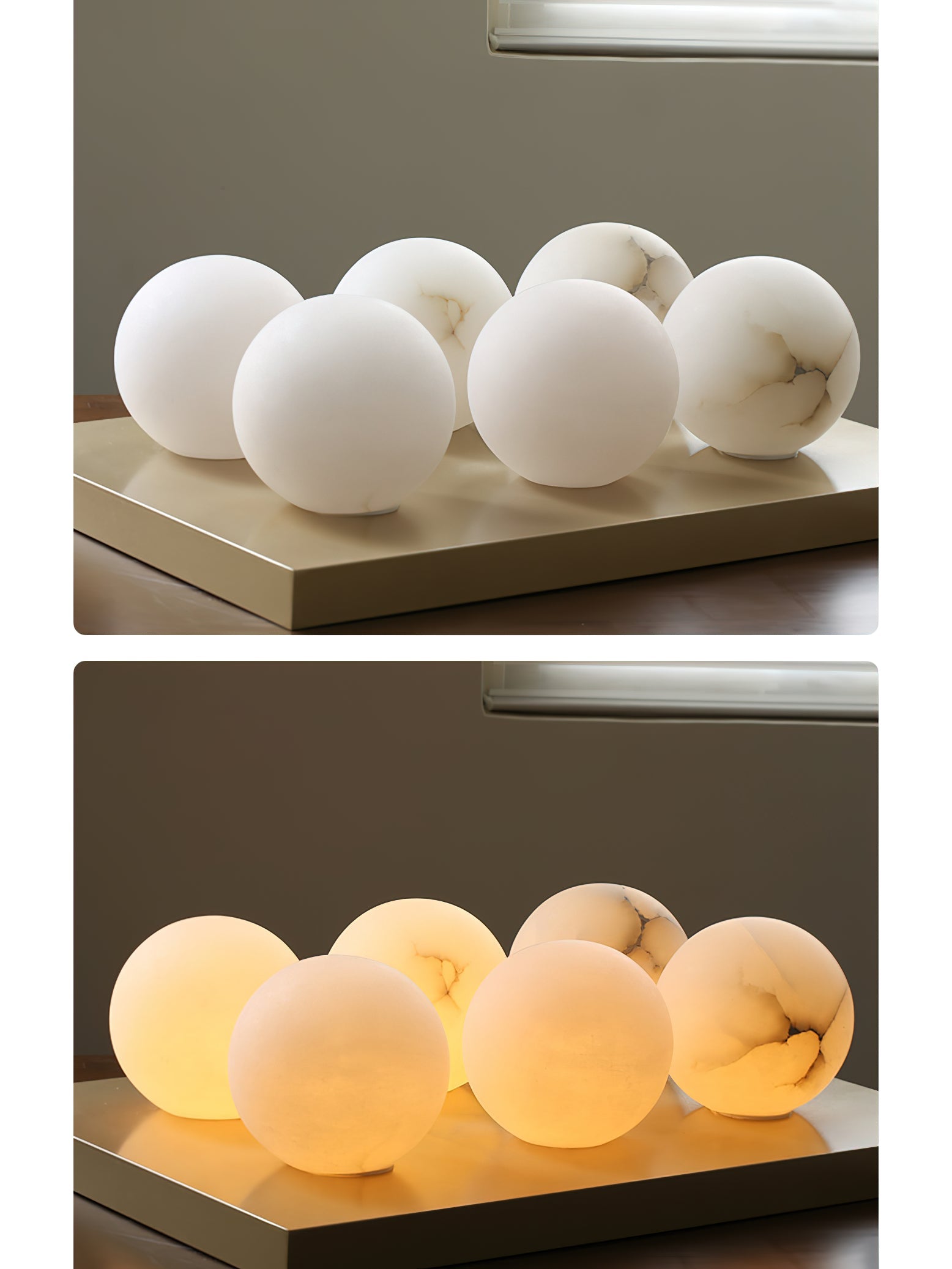 Uphaara Suspension en Albâtre Moderne Minimaliste