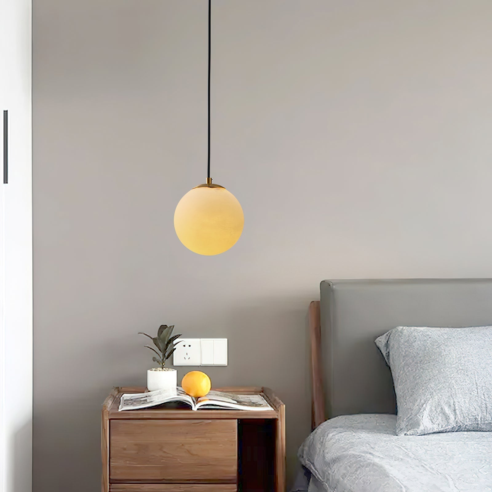 Uphaara Suspension en Albâtre Moderne Minimaliste