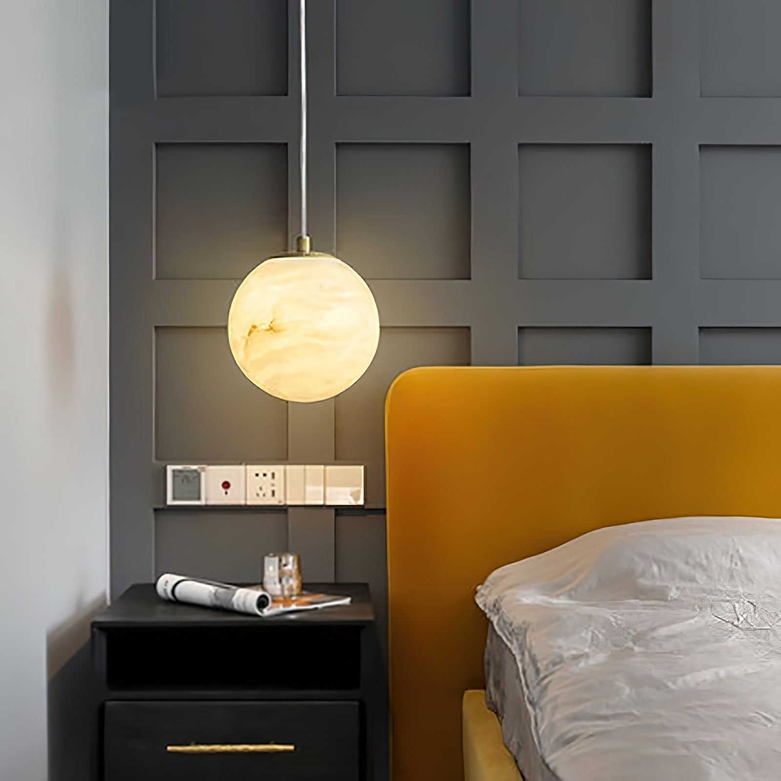 Uphaara Suspension en Albâtre Moderne Minimaliste