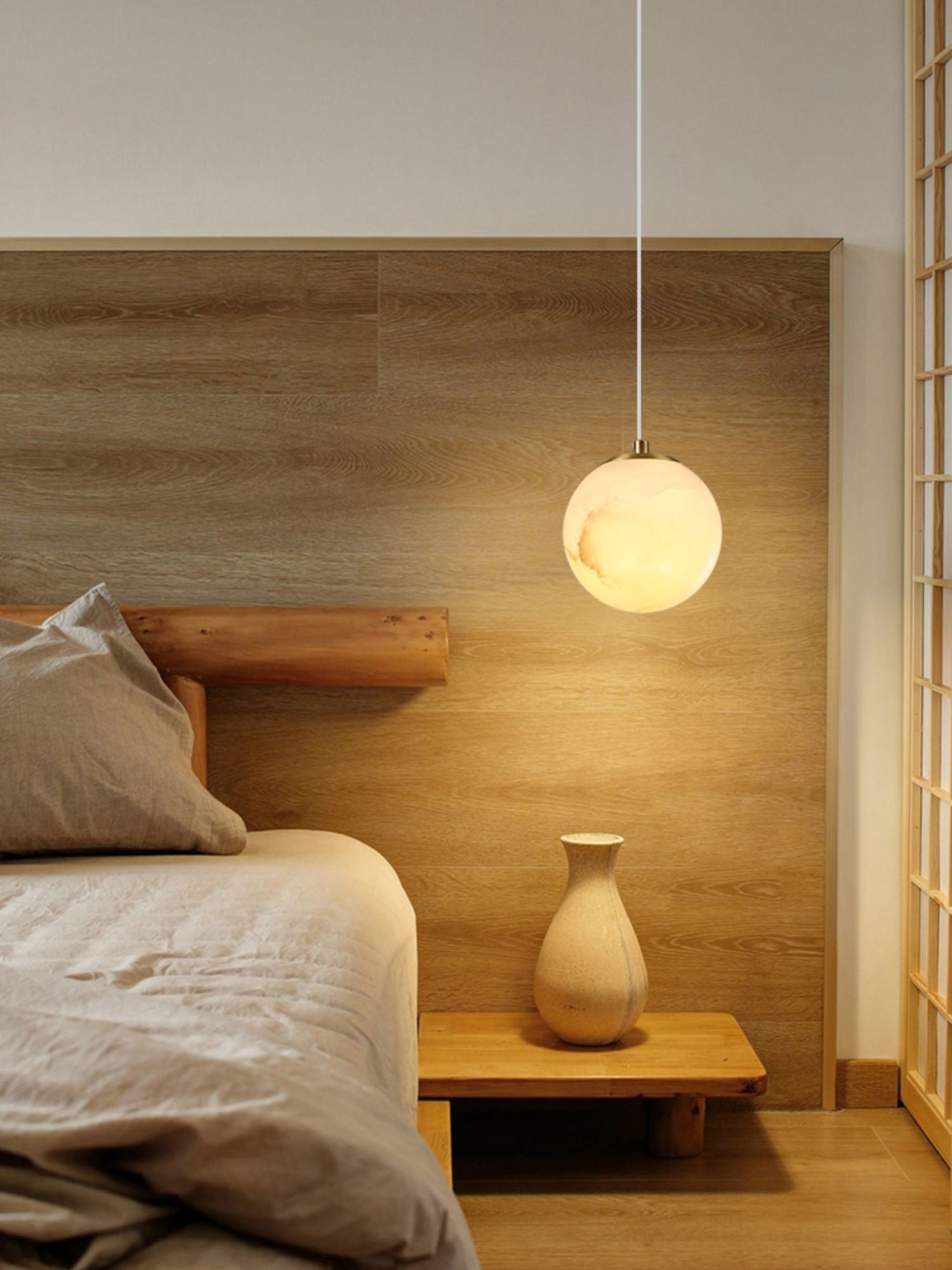 Uphaara Suspension en Albâtre Moderne Minimaliste