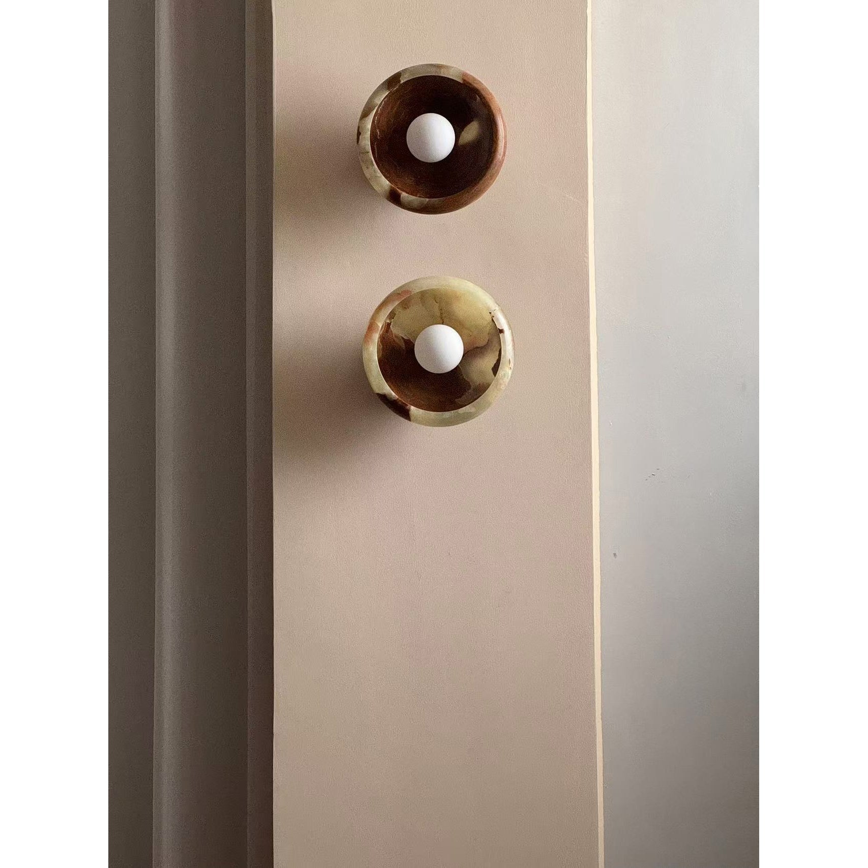 Piedra Applique Murale Marbre Verre Minimaliste