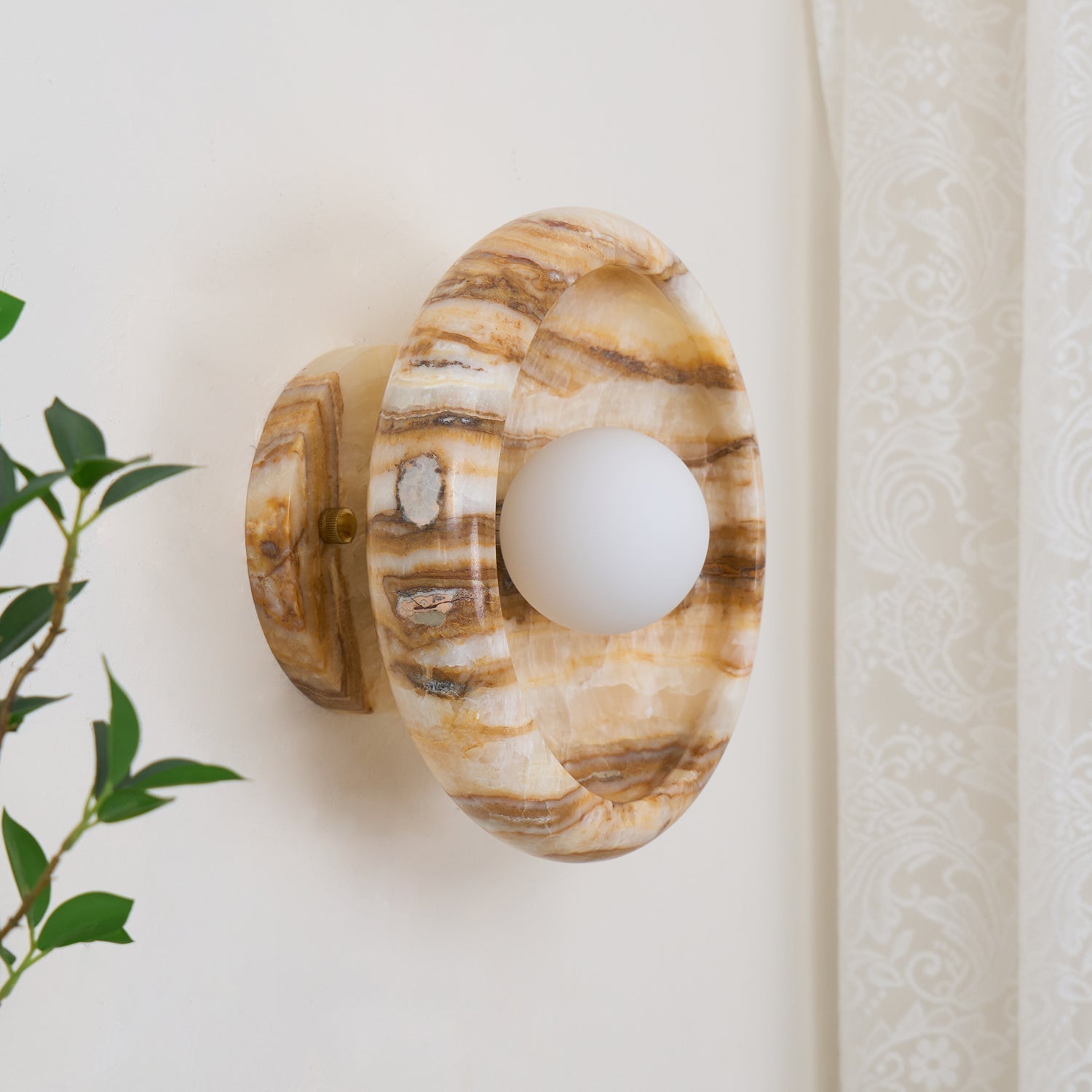 Onvix Applique murale en onyx naturel