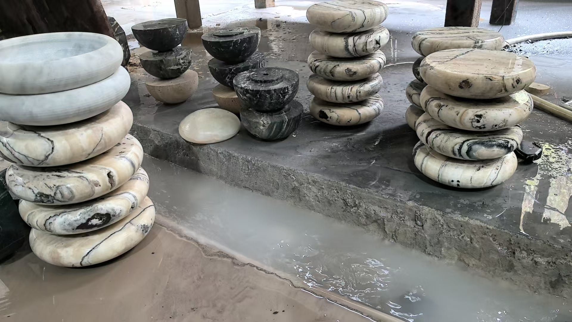 Piedra Applique Murale Marbre Verre Minimaliste