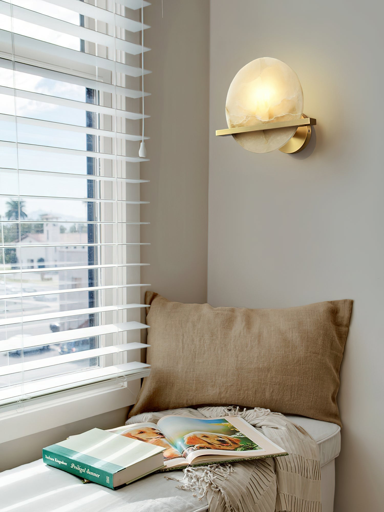 Vatalisra Applique Murale en Albâtre Moderne Minimaliste