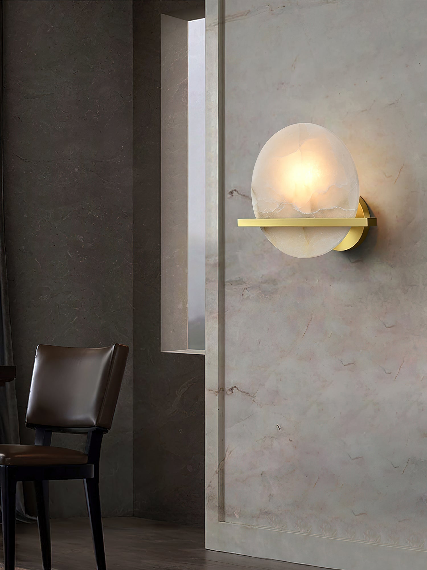 Vatalisra Applique Murale en Albâtre Moderne Minimaliste