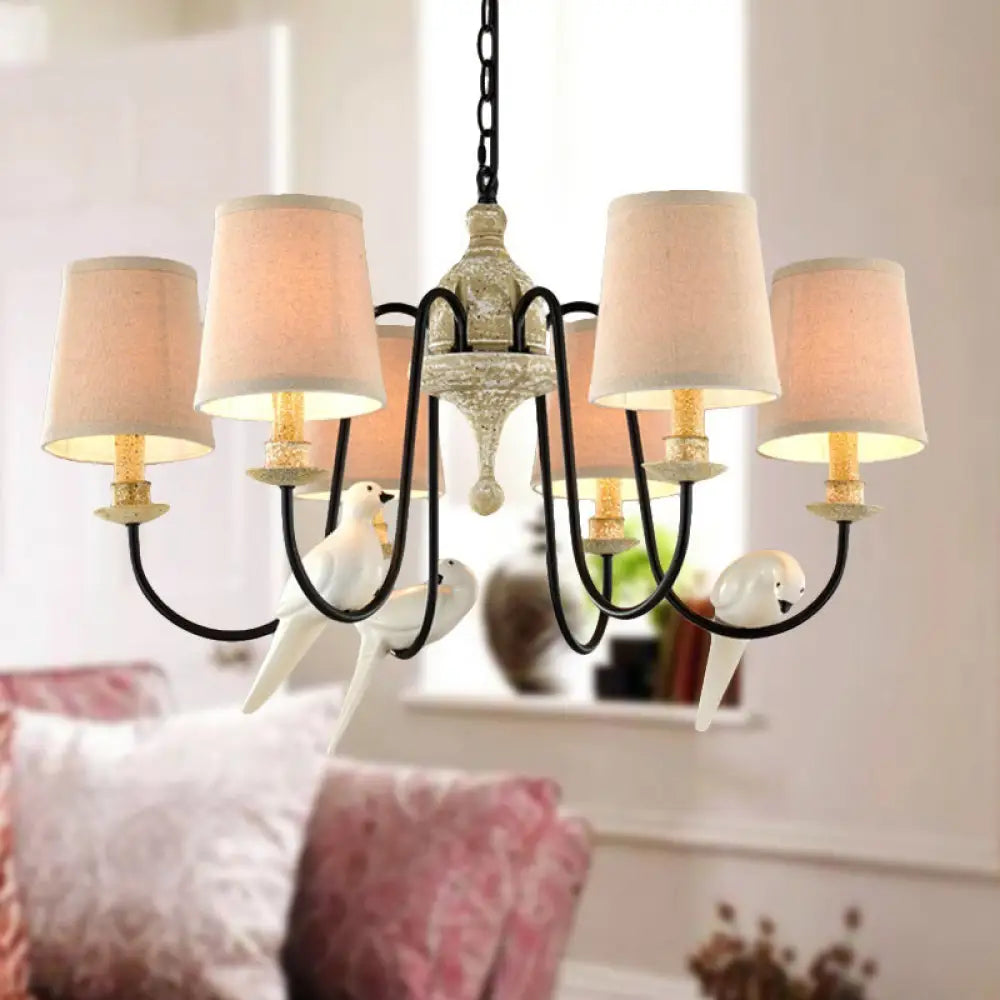 Avcarora Lustre en Tissu et Métal Postmoderne de Luxe