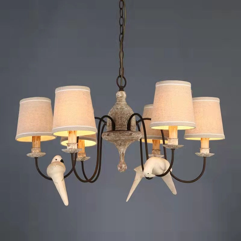 Avcarora Lustre en Tissu et Métal Postmoderne de Luxe