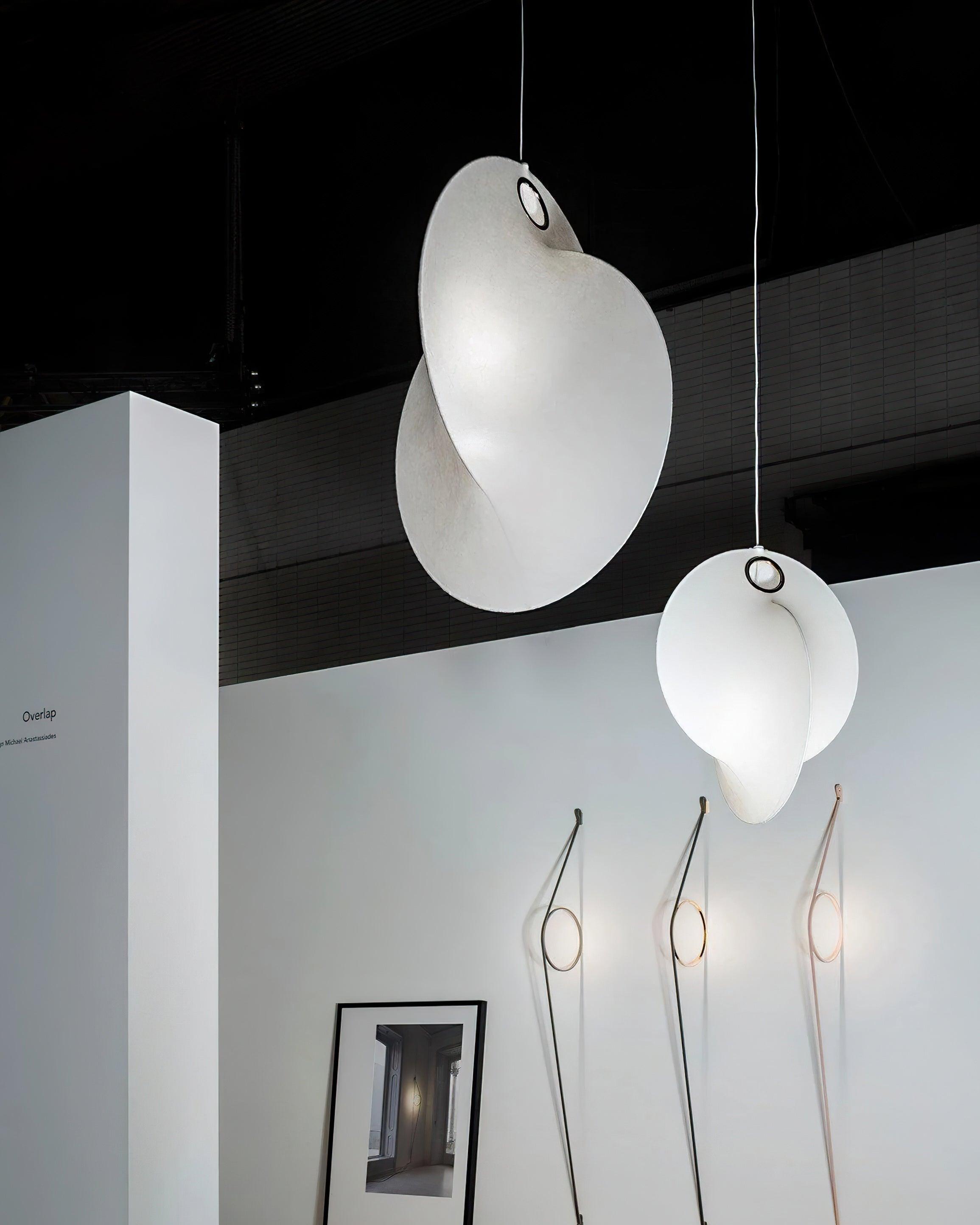 Ballet Lustre Pendentif Blanc Forme Organique
