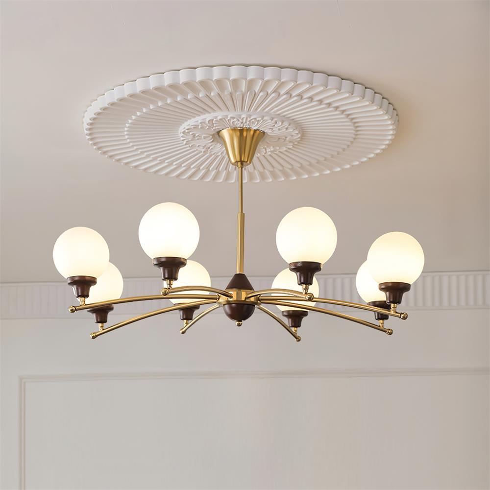 Lustre Sciolari Vintage Bois Verre