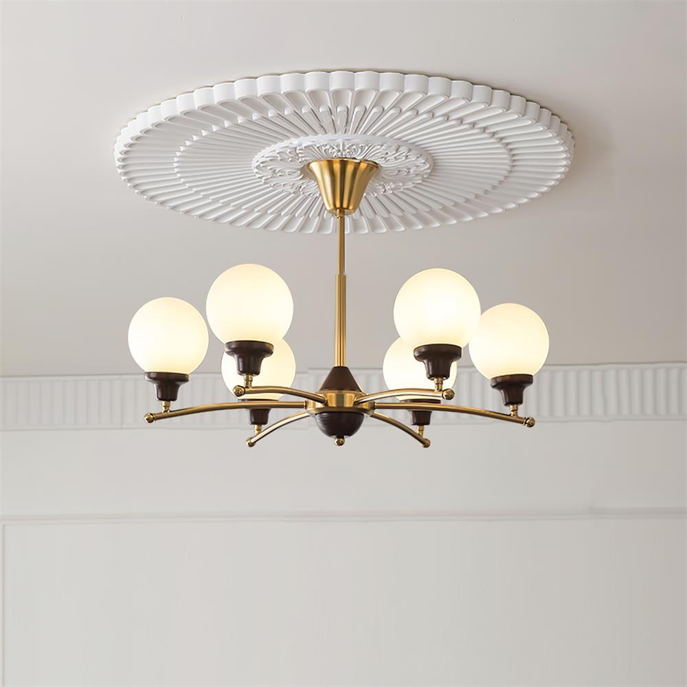 Lustre Sciolari Vintage Bois Verre