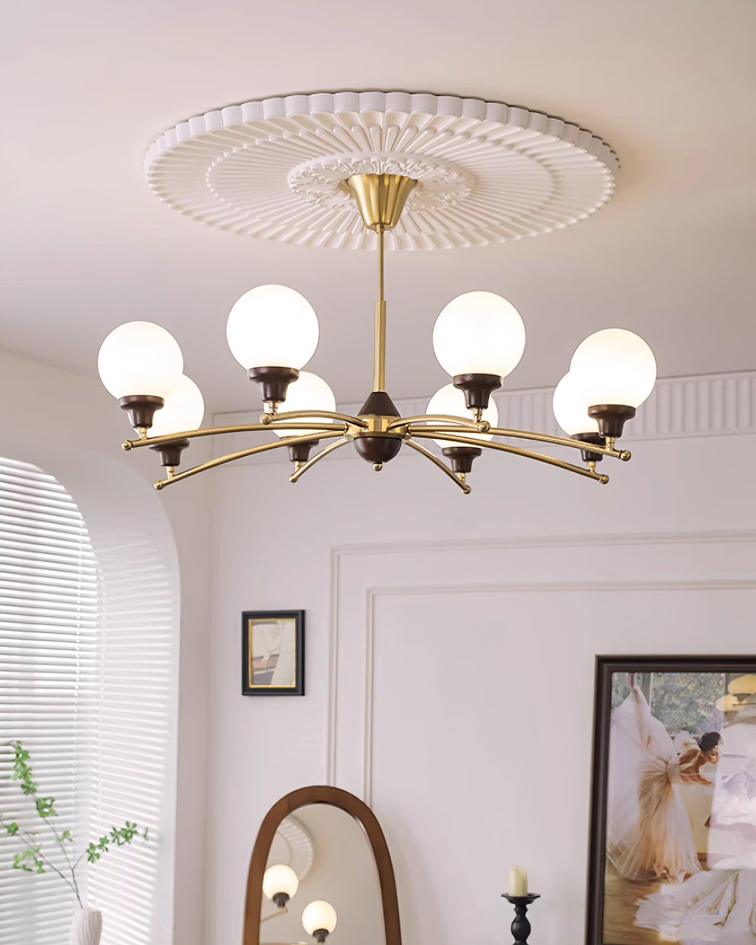 Lustre Sciolari Vintage Bois Verre