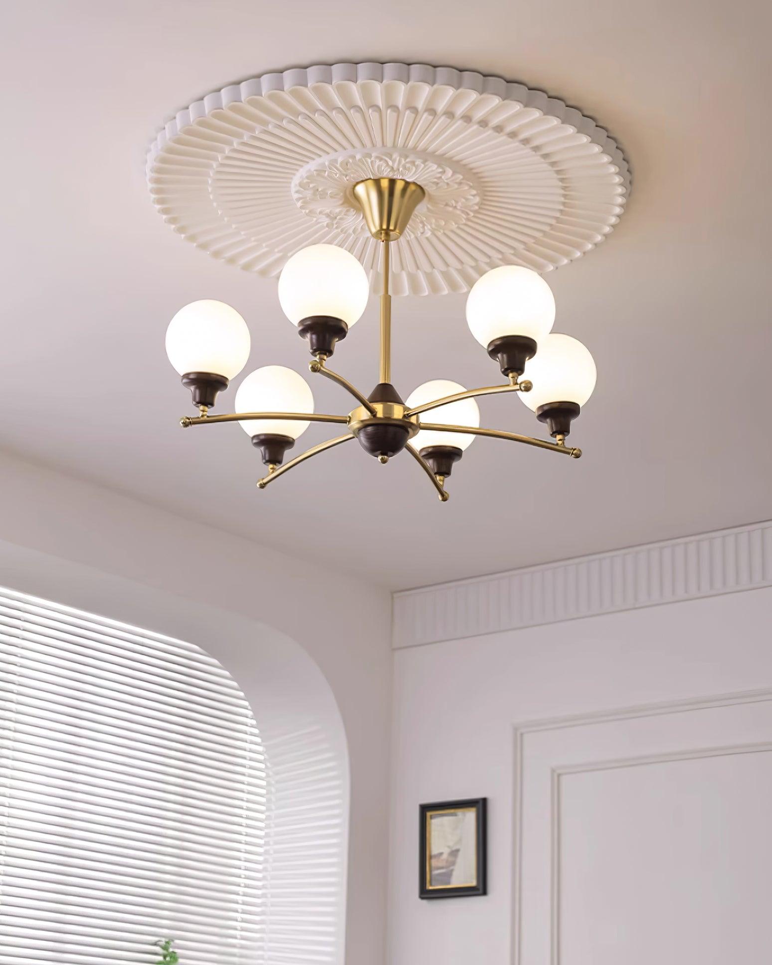 Lustre Sciolari Vintage Bois Verre