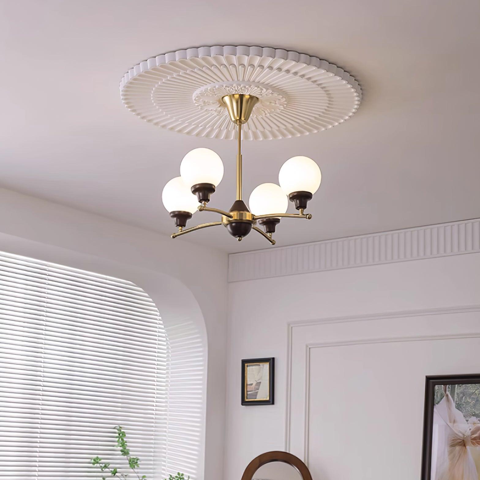 Lustre Sciolari Vintage Bois Verre
