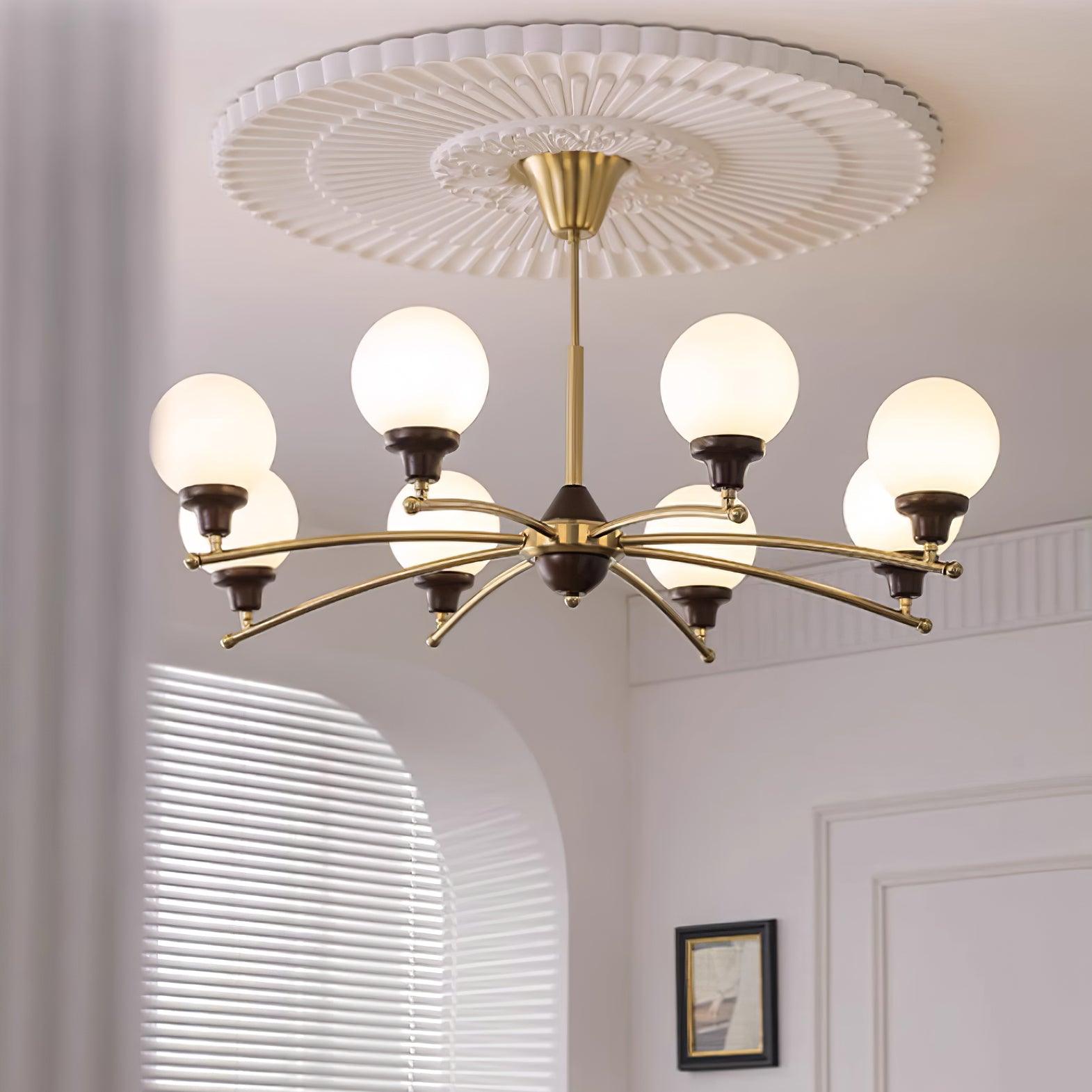 Lustre Sciolari Vintage Bois Verre
