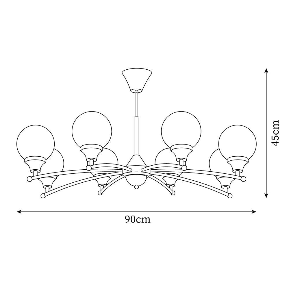 Lustre Sciolari Vintage Bois Verre
