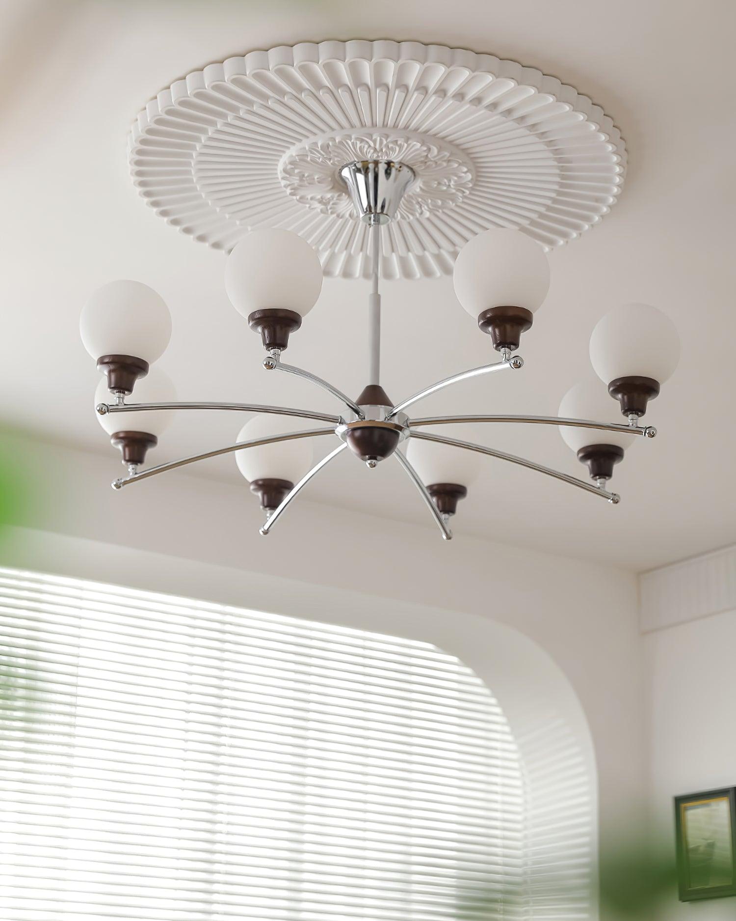 Lustre Sciolari Vintage Bois Verre