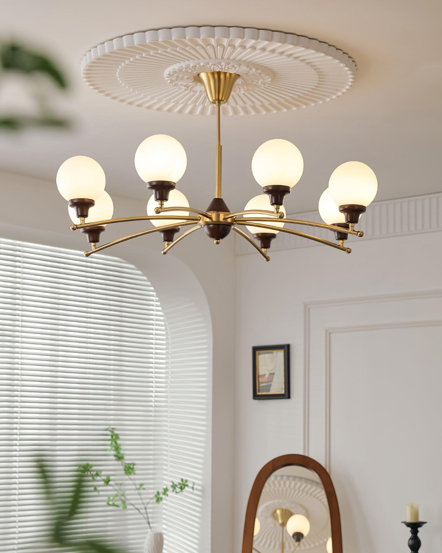 Lustre Sciolari Vintage Bois Verre
