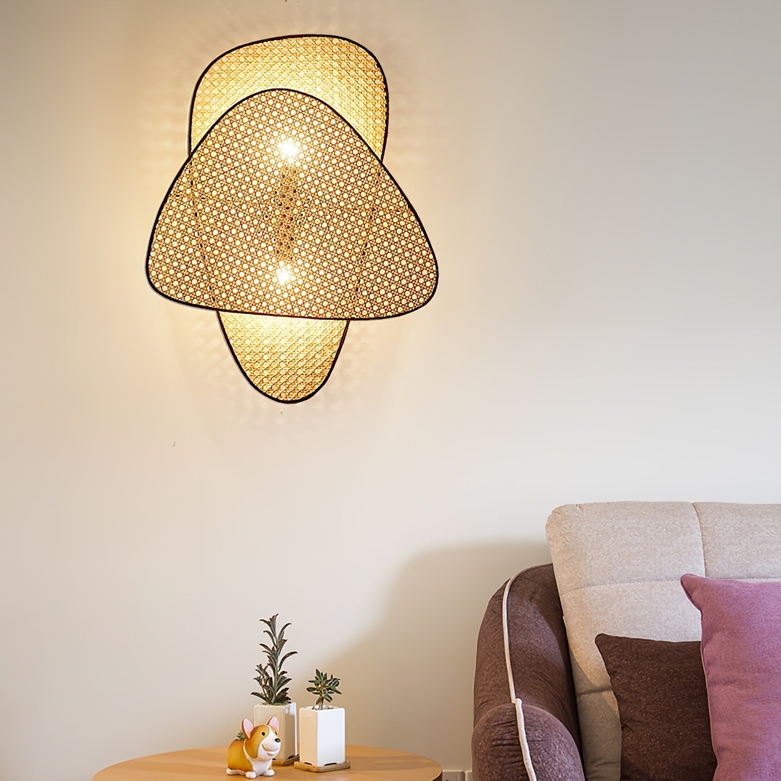 Uvelan Applique Murale Art Naturel Bambou
