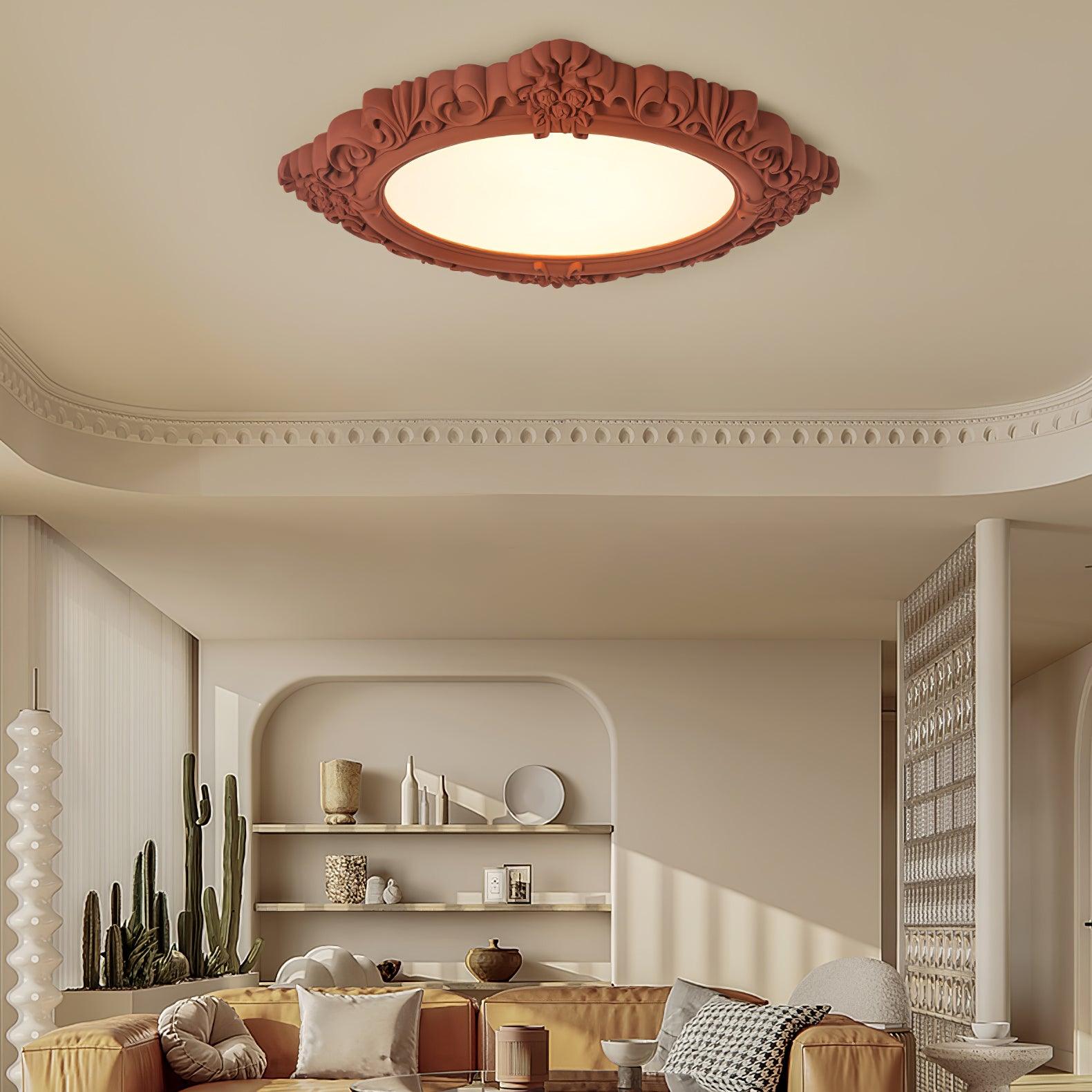 Avraee Lampe Plafonnier en Résine Sculptée