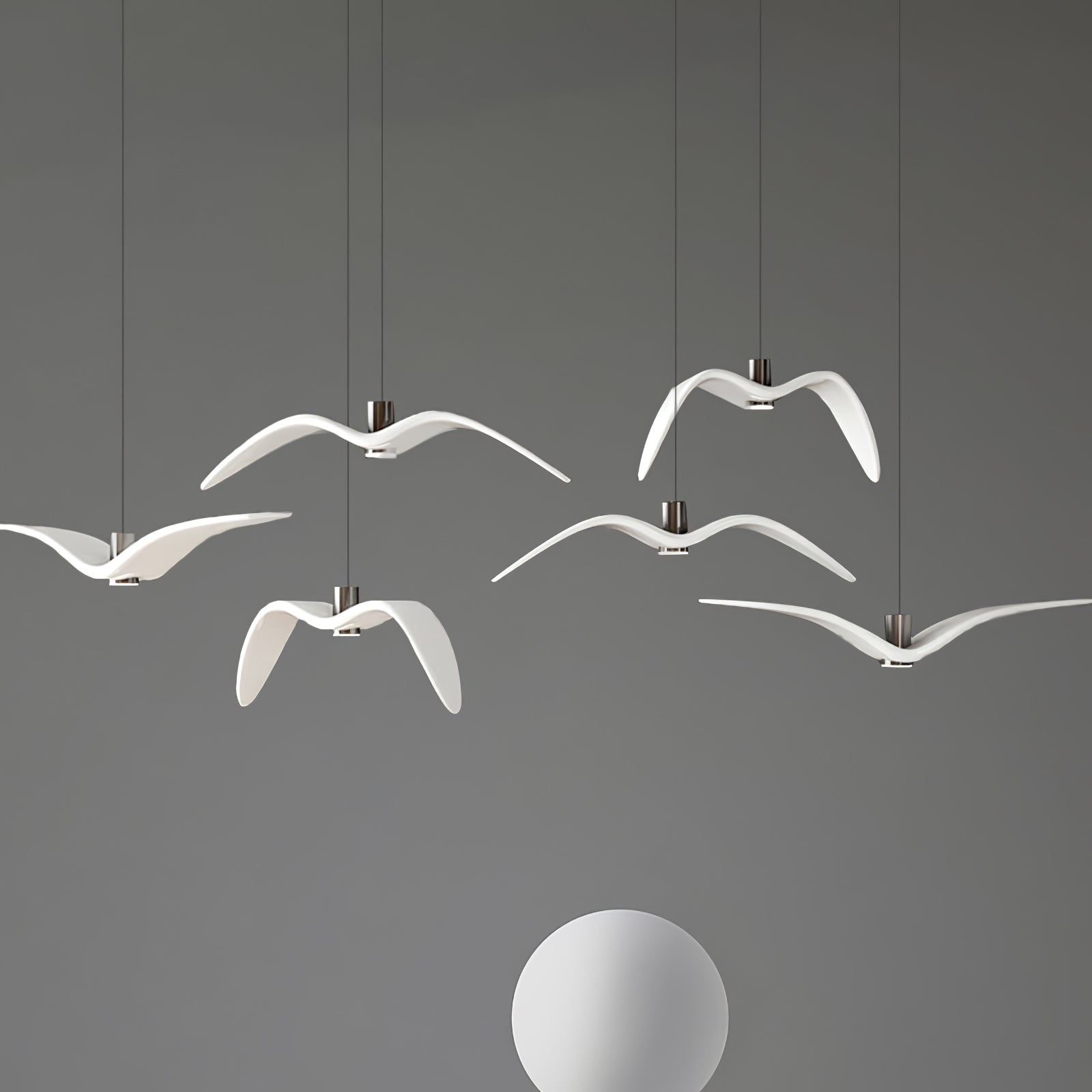 Lustra Suspension Lampe Ailes d'Oiseau pour Salon
