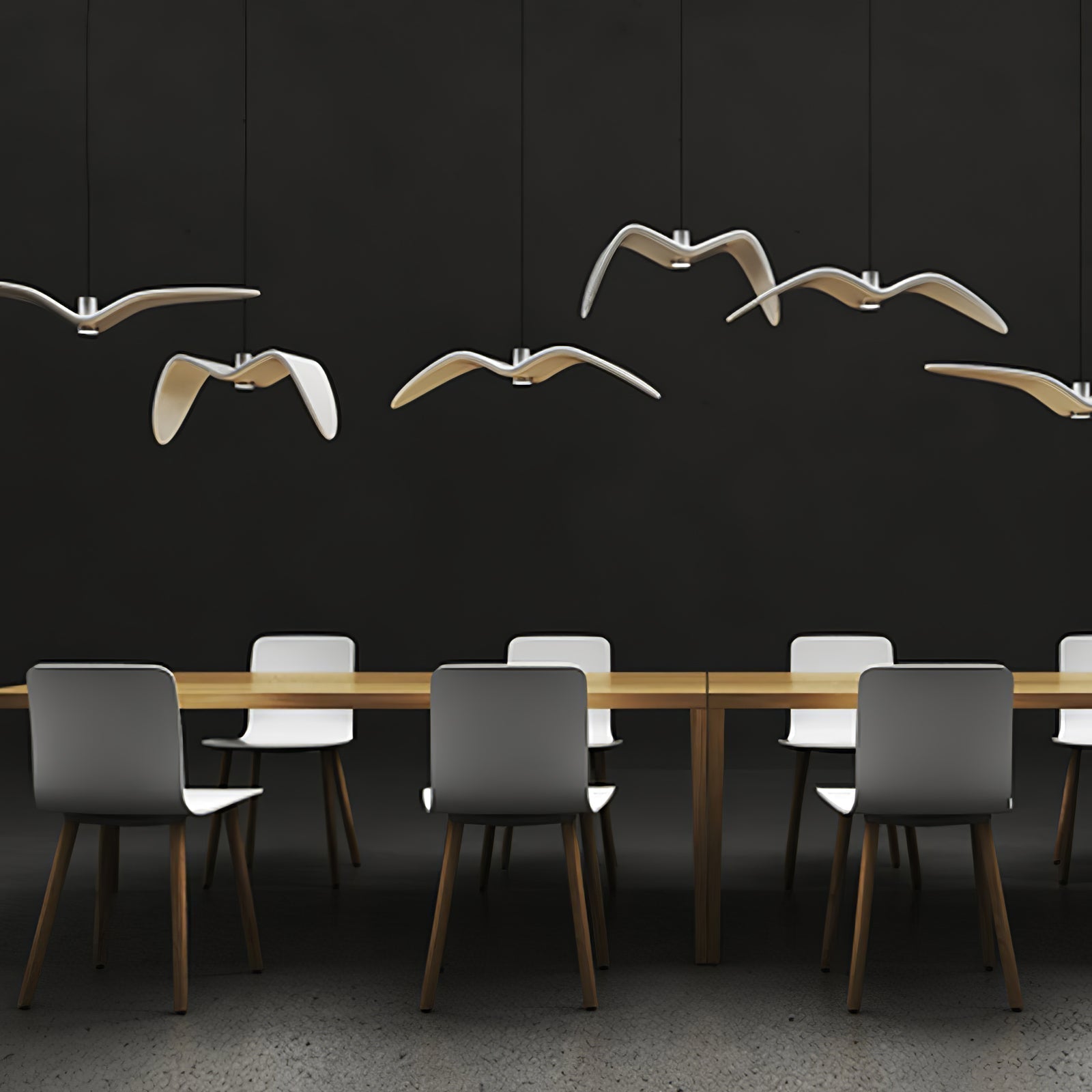 Lustra Suspension Lampe Ailes d'Oiseau pour Salon