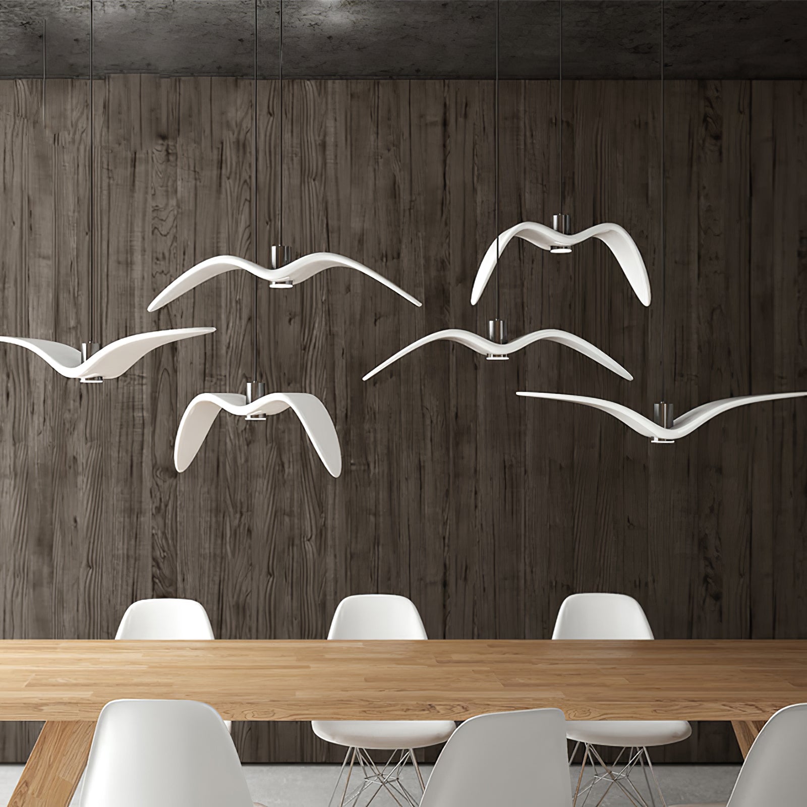 Lustra Suspension Lampe Ailes d'Oiseau pour Salon