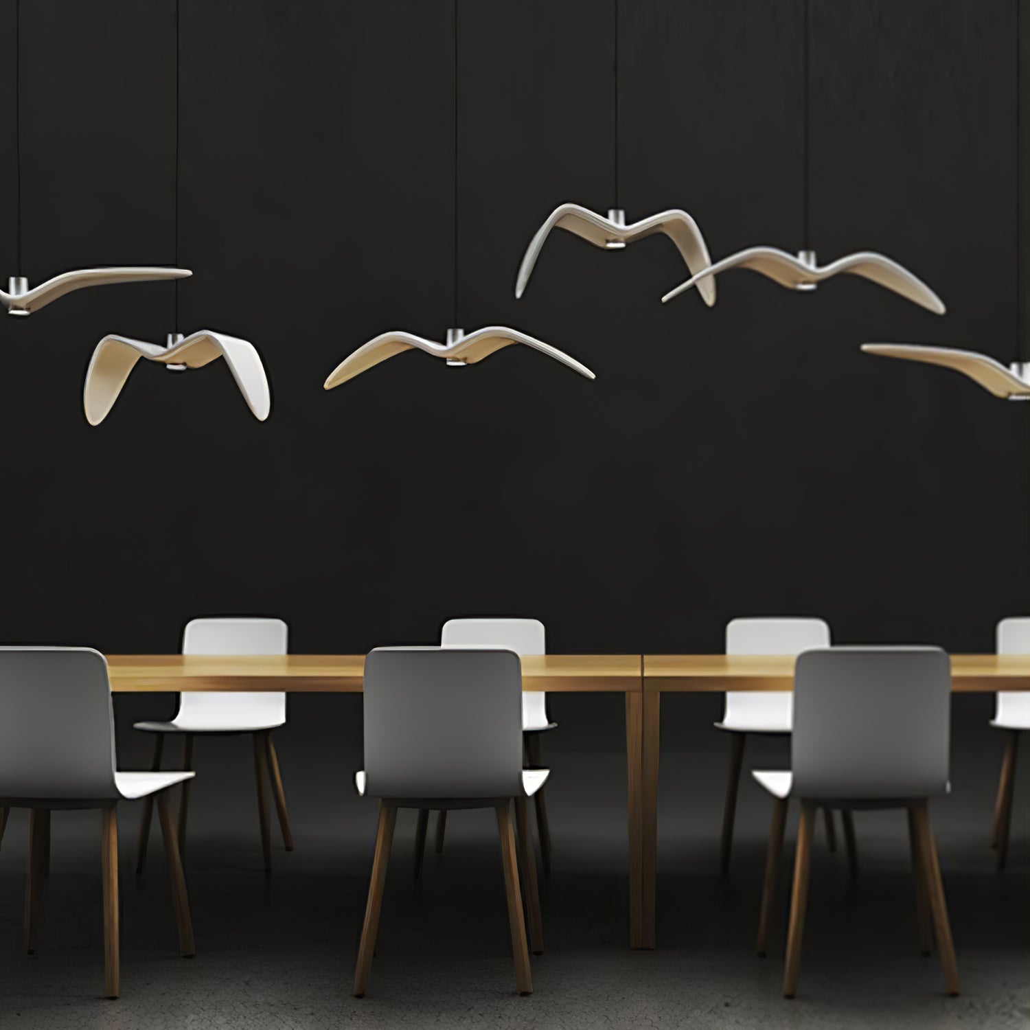 Lustra Suspension Lampe Ailes d'Oiseau pour Salon