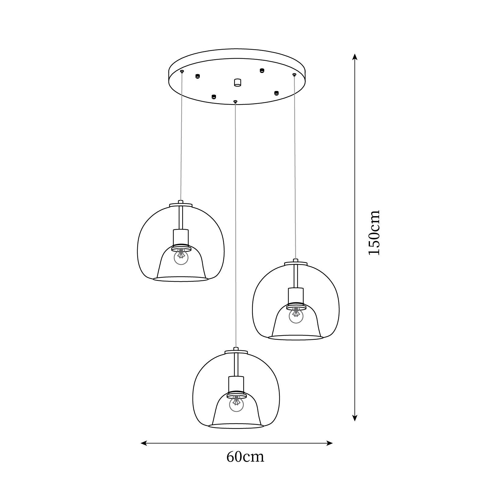 Avola Suspension Verre Minimaliste