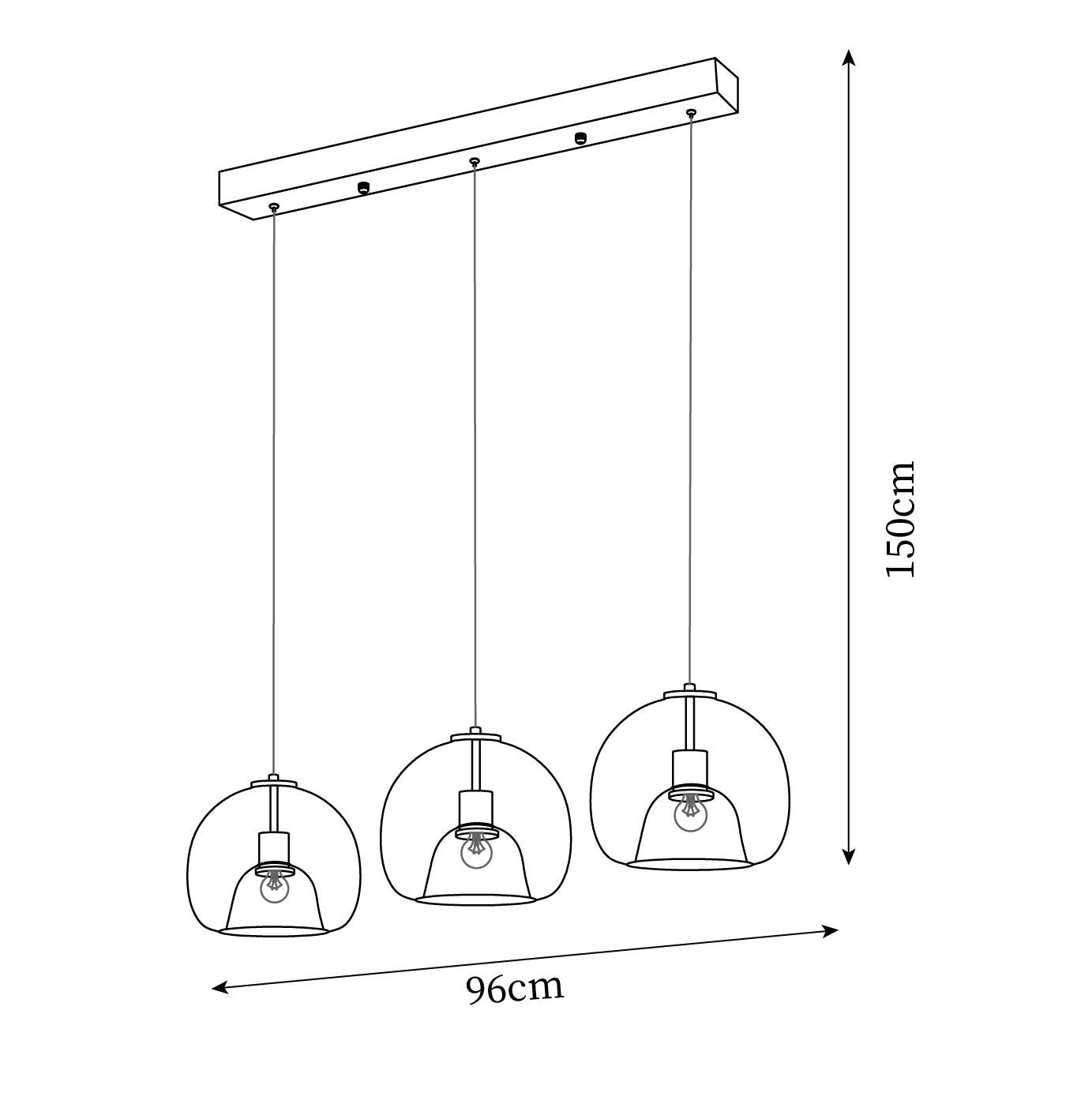 Avola Suspension Verre Minimaliste